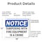 Signmission Tampering With Fire Equipment Is A Crime, 18 in W x Rectangle, Plastic OS-2PACK-NS-P-1218-L-18522 - alternate 2